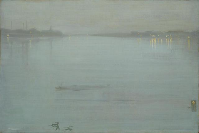 Nocturne: Blue and Silver - Cremorne Lights 1872 by James Abbott McNeill Whistler 1834-1903